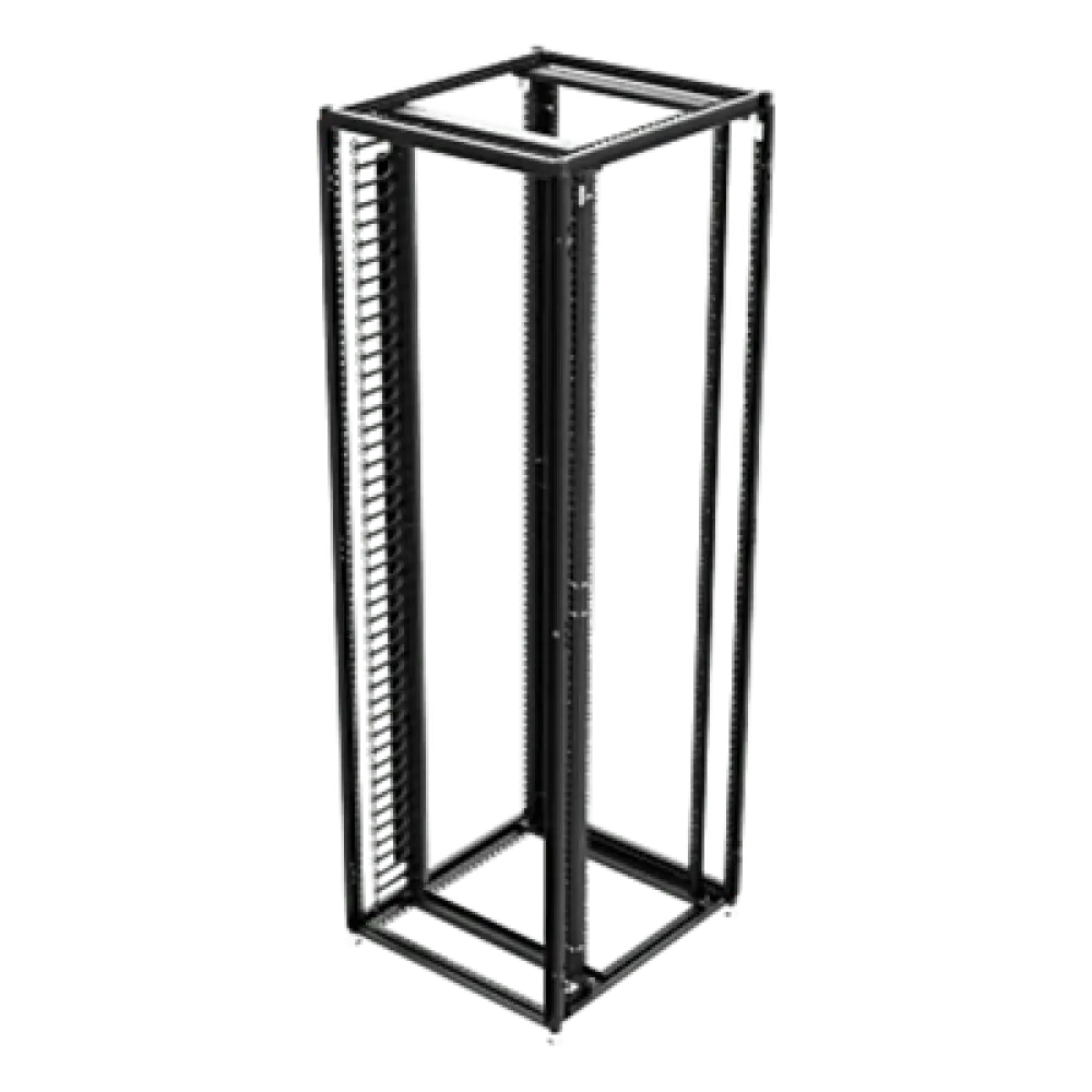 Organizador Vertical de Cables / 45 UR / 2 m (6.6 ft) / 726 Cables / RAL 9005 / Dedos 1.75 pulg / 95x208 mm