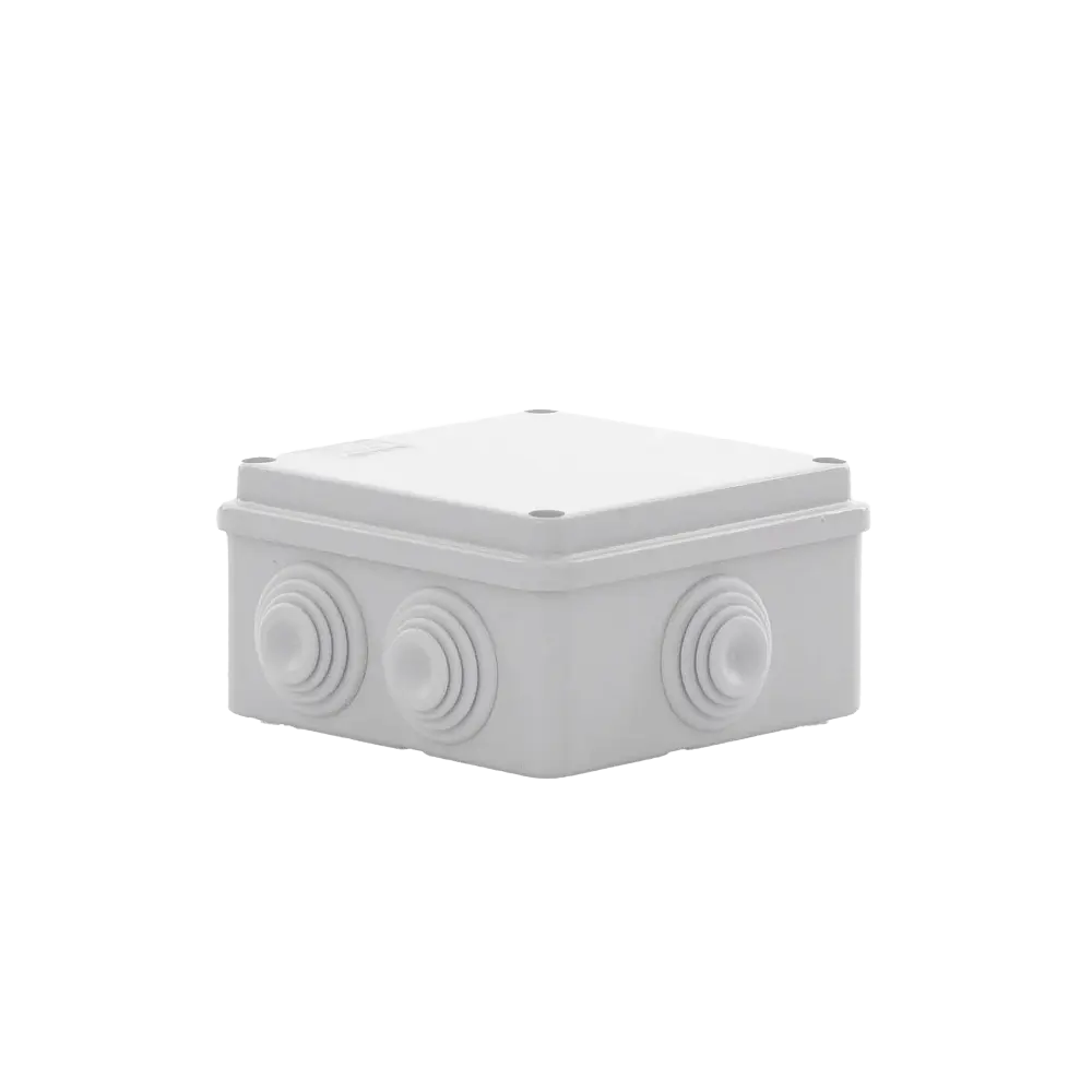 Caja de Derivación Estanca / 6 Entradas / IP55 / IK08 / 100x100x50 mm / Libre de Halógenos / -24 a 60°C