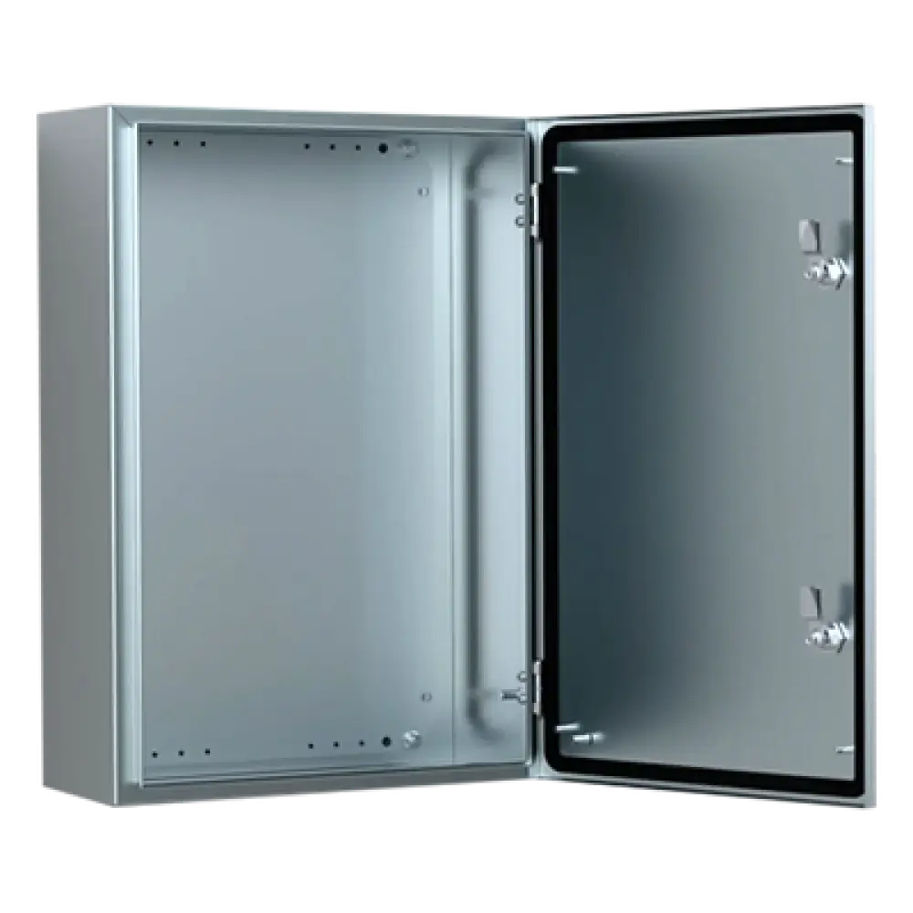 Gabinete de Acero Inoxidable / IP66 / 600x400x210 mm (23.6x15.7x8.3 in) / 2 Cerraduras / Placa Montaje 2 mm