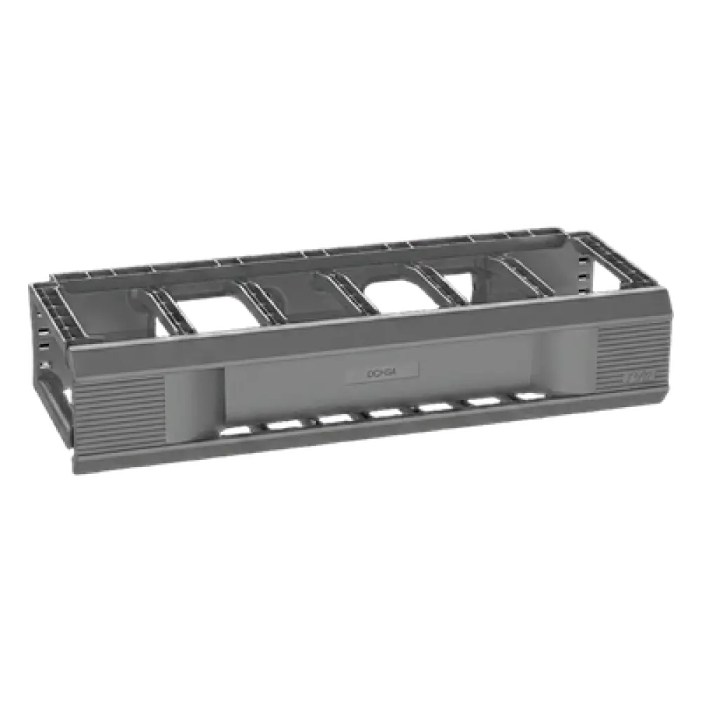 Organizador de Cables Horizontal / 1 UR / 19in / 66 Cables Cat 5e/6/6a / Montaje sin Herramientas