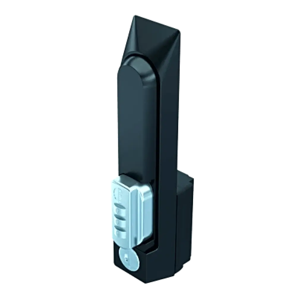 Chapa de Seguridad para Gabinete / Combinación de 3 Dígitos / Control Llave Maestra / Acero Texturizado Negro / 7.50 x 1.38 x 2.50 in
