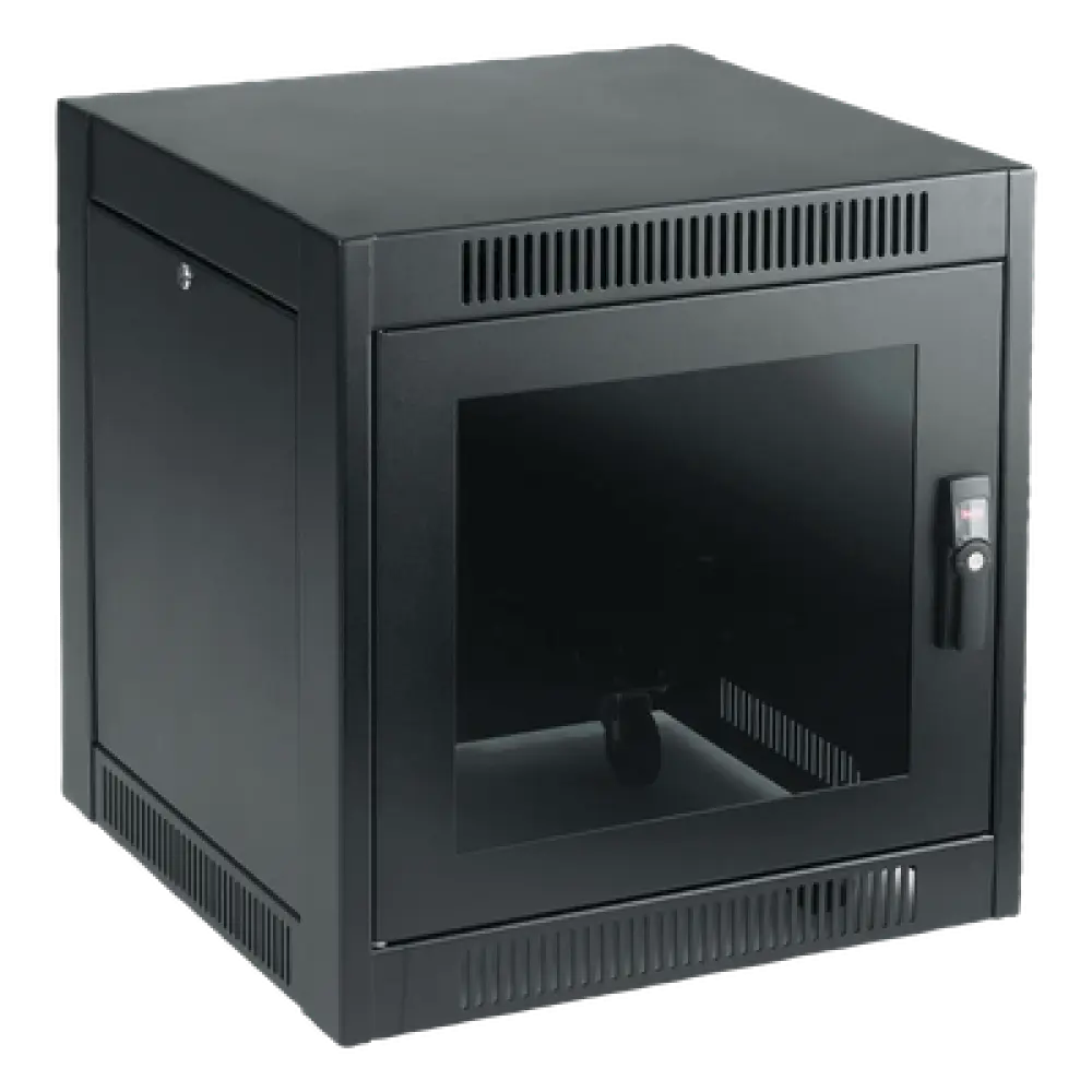 Gabinete de Piso / 11U / 700 x 600 x 900 mm / Acero 1.52 mm / Enfriamiento Pasivo / Ruedas / Cerradura / Paneles Extraíbles