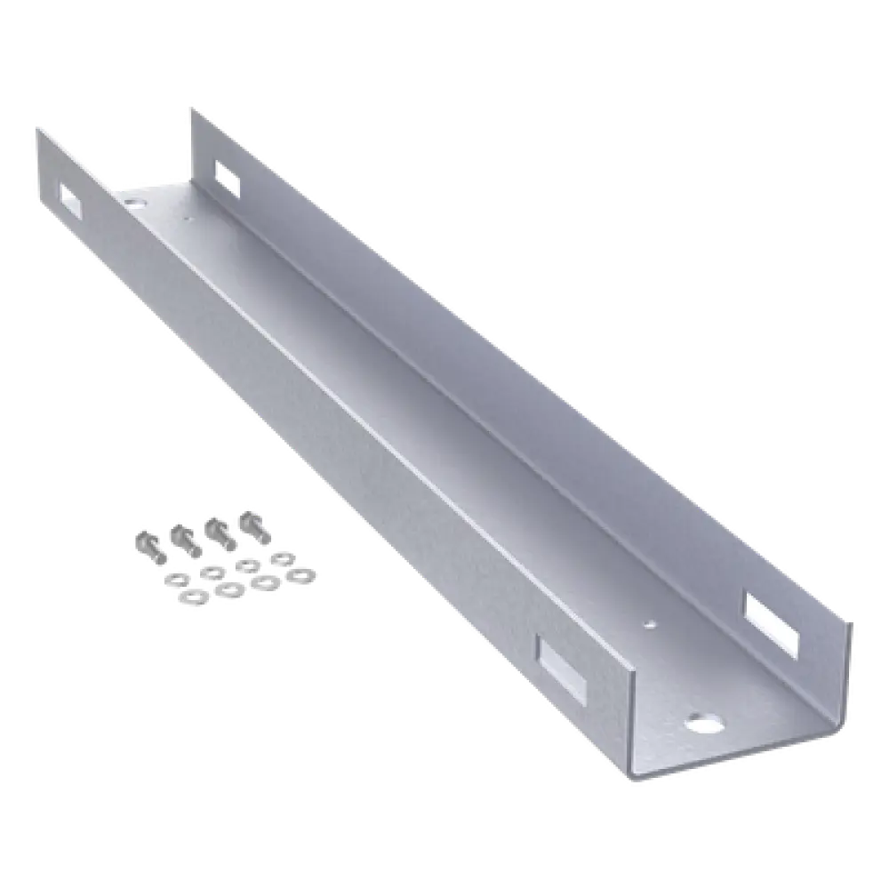 Montaje de Poste / 600 mm (1.97 ft) de Alto / 12 UR / Aluminio / Color Negro / 19 in Rack