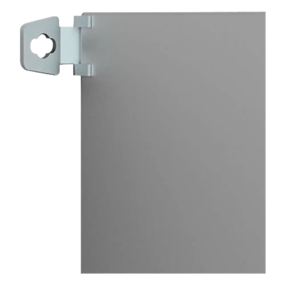Soporte de Montaje en Pared / Acero Zincado 3 mm / 36x76x21 mm (1.42x2.99x0.83 in) / 4 Unidades / Protección IP / Posicionamiento Dual