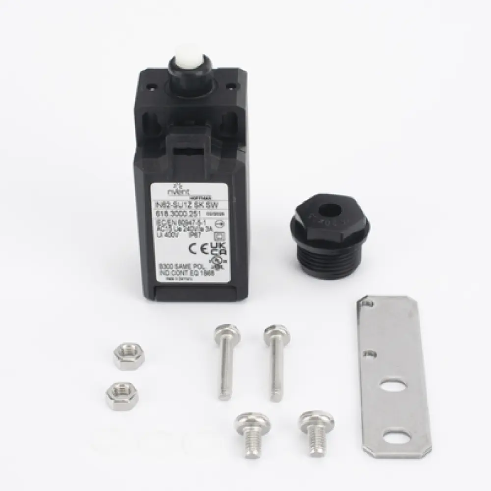 Interruptor de puerta / Automático 24-240V AC/DC / 3A máx. / Plástico y acero dulce / Compacto