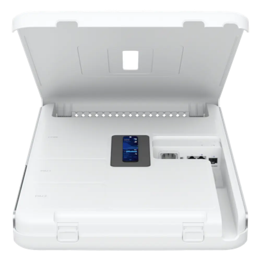 Gateway de Pared / Wi-Fi 6 / 3.5 Gbps con IDS/IPS / PoE 420 W / 17 Puertos y 2 SFP+ / Pantalla 4.7 pulgadas