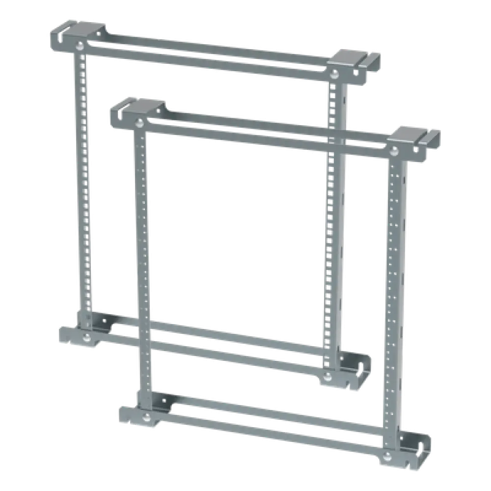Ángulos de Rack / 19 Pulgadas / 12U / Orificios Roscados / Acero Zinc Plated / 533 mm (21 in) / EIA-310