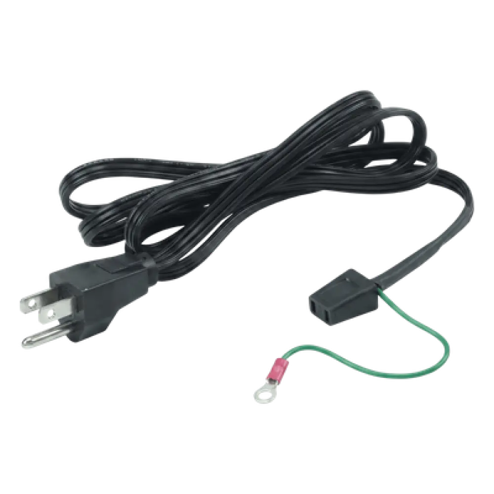 Cable de Alimentación para Ventilador / 1.52 m (5 ft) / Enchufe 3 Puntas a Tierra / 1 o 2 Ventiladores / Tierra Positiva