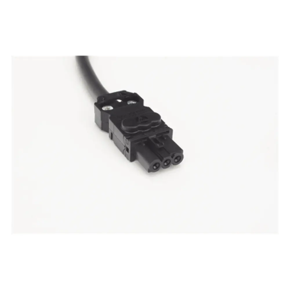 Cable de Unión para Lámparas LED / Conexión Daisy Chain hasta 4 Unidades / 60 cm / 3 Polos / Voltaje Universal 100-240V AC / Sistema Clic sin Herramientas