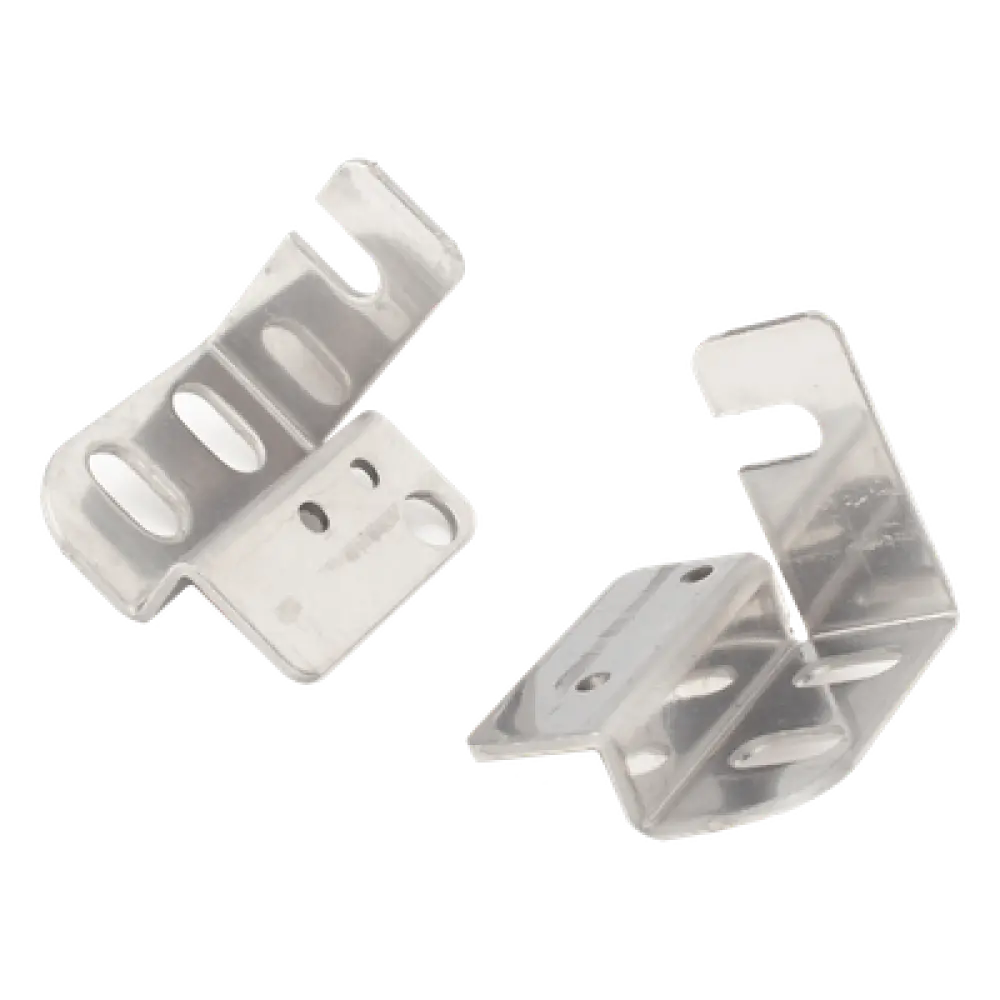 Soportes de Montaje Atornillable / Perfil Bajo / Slide-and-Lock / Acabado Galvanizado / 2 Piezas