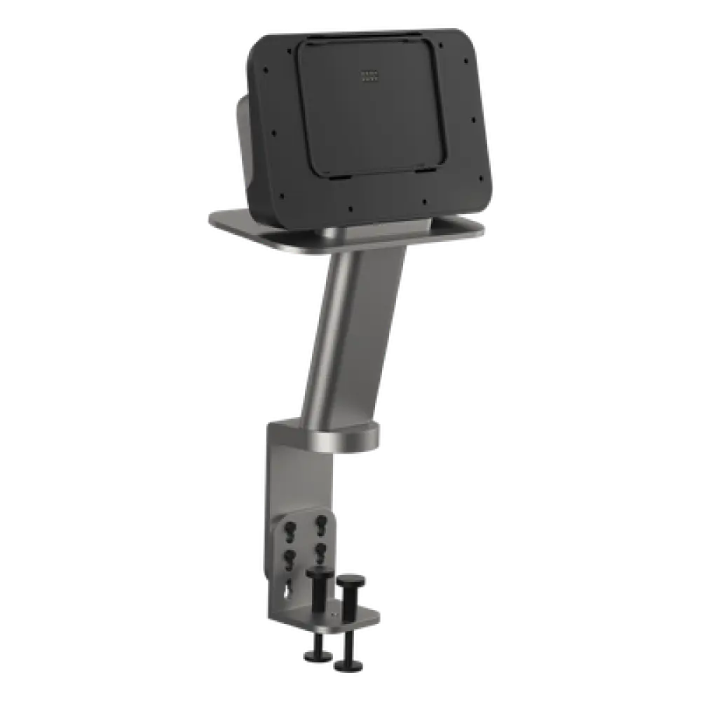 Soporte Fijo para Mesa / Tablet / Quick Lock / Giro 180° / Cerradura Doble Seguridad / Banco de Energía / Mesas hasta 100 mm (3.9 in)