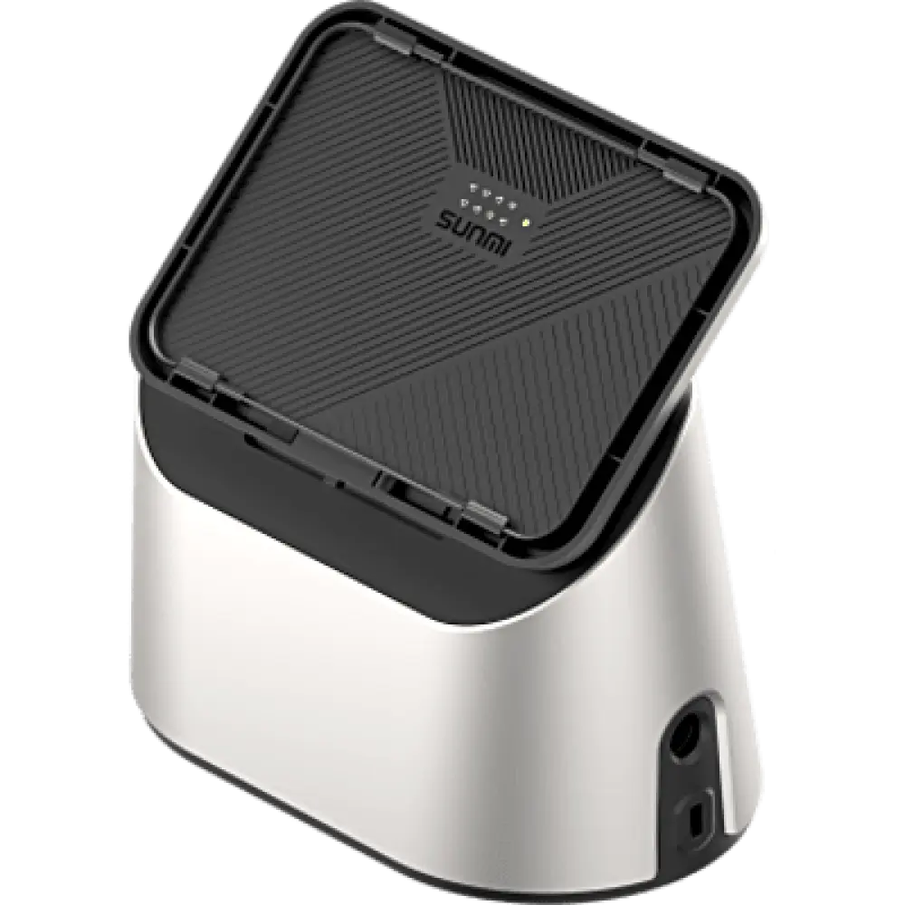 Base Multifuncional / Giro 95° / Puertos RJ45 + USB-A x2 / Alimentación 12V DC / Quick Lock / POGO PIN Magnético / Compatible 3 Tamaños