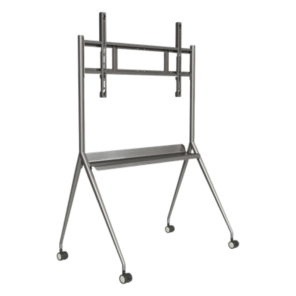 Soporte de Piso Móvil / Pantallas 86" y 98" / VESA 400x200 a 600x400 / Carga 135 kg / Estructura Metálica