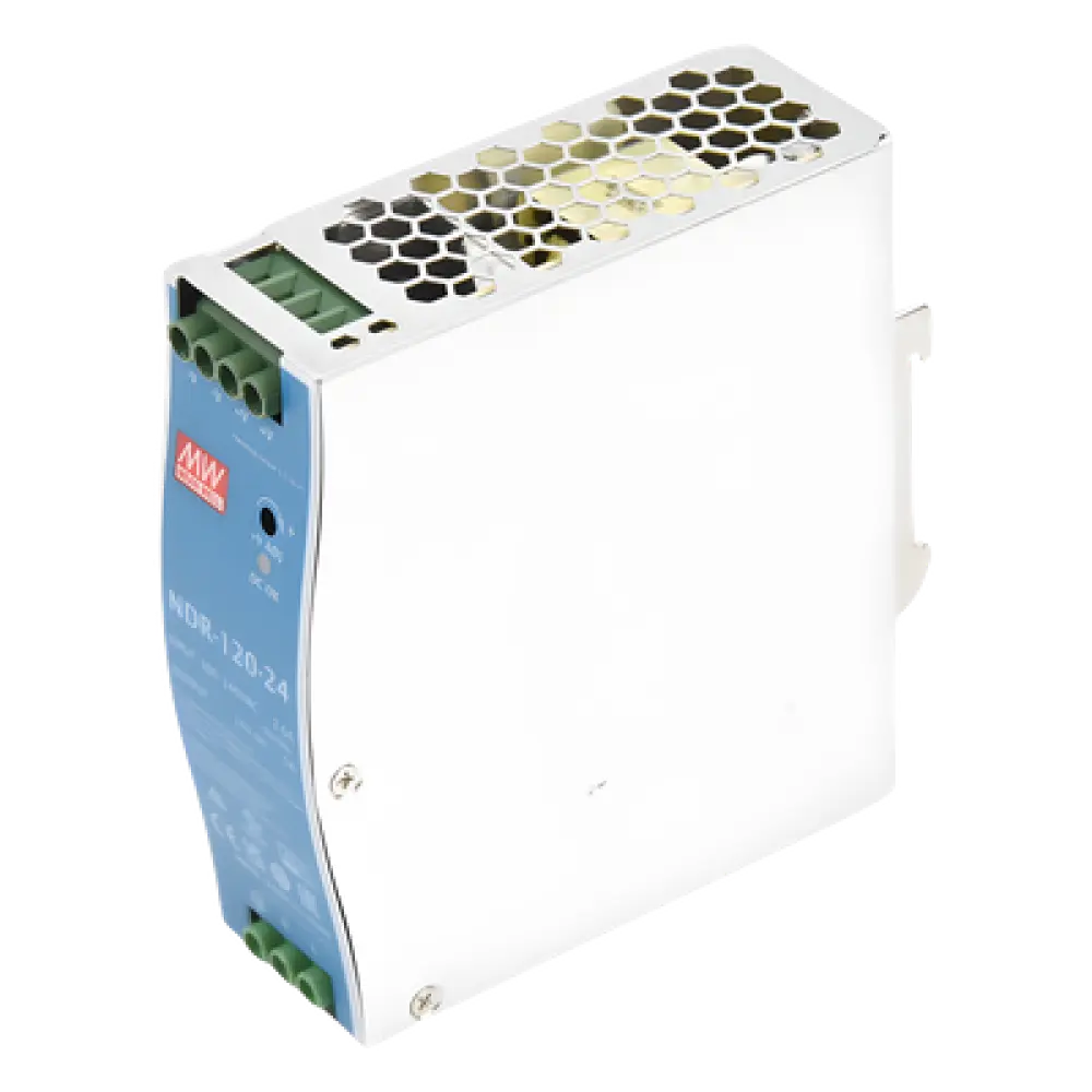 Fuente de Poder para Riel DIN / 120W / Salida 24Vcc 5A / Entrada Universal 90-264Vca / Eficiencia 88%