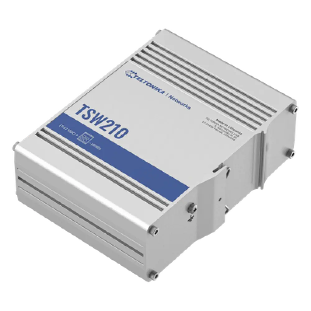 Switch Industrial No-Administrable / 8 Puertos Gigabit / 2 SFP 1G / IP30 / -40°C a +75°C / 4.53 x 3.74 x 1.10 pulgadas