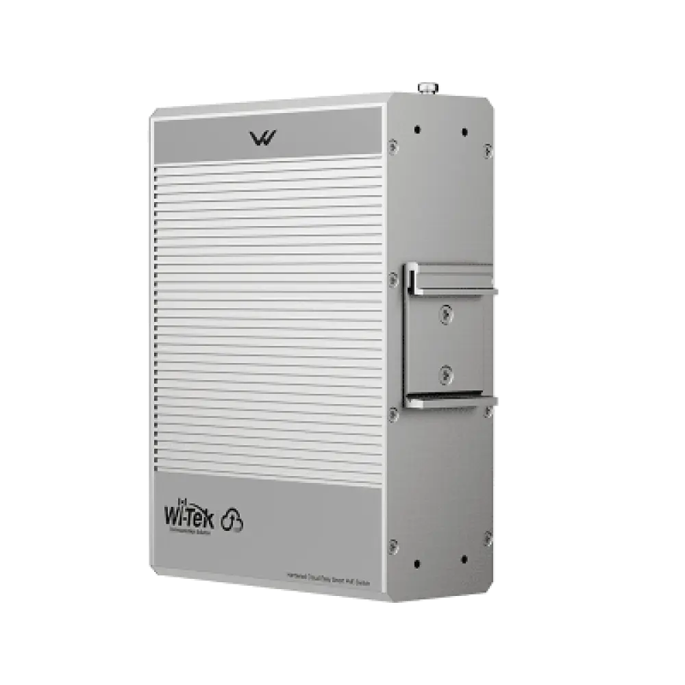Switch Industrial PoE / 4 Puertos Gigabit PoE++ (802.3bt) 90W / 1 Puerto Gigabit + 1 SFP / Fanless / DIN-Rail / -30°C a 65°C / Presupuesto PoE 55W-300W