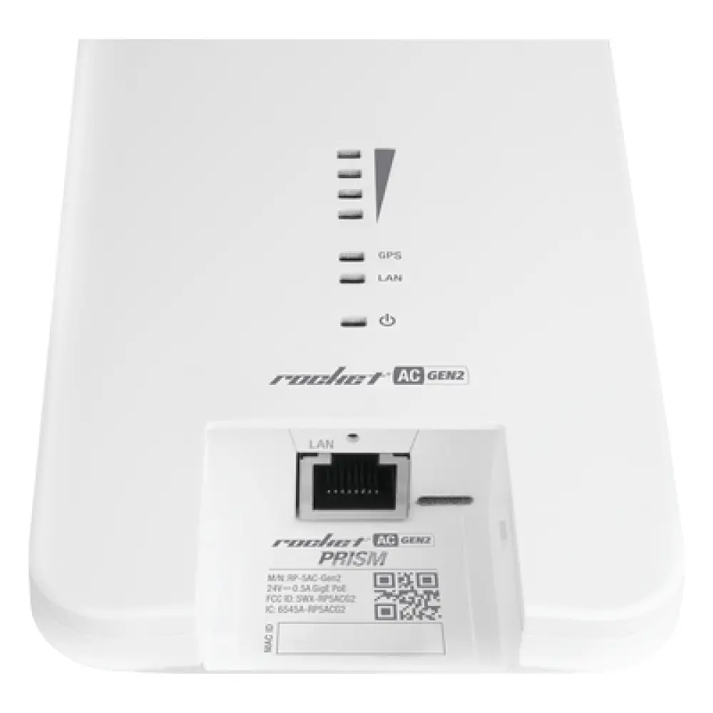 Radio Estación Base / 5 GHz / 500 Mbps / airMAX AC GEN2 / airPrism / PoE Gigabit