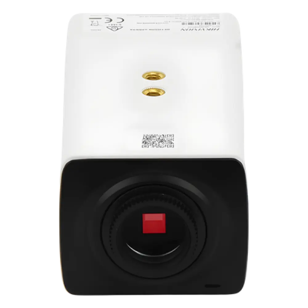 Cámara Box IP / 2 MP / Ultra Baja Iluminación 0.005 lux / WDR 120 dB / PoE 802.3af / 12 Vcc / Micro SD 128 GB