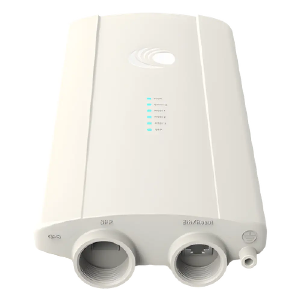 Radio para Enlace Backhaul / Wi-Fi 6 hasta 1 Gbps / 4.9-6.2 GHz / IP67 / PoE 802.3at / SFP Óptico