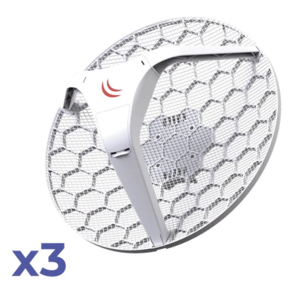 Kit CPE/PtP / 5 GHz / 802.11a/n / Antena 24.5 dBi / 600 MHz / 316 mW / 25 dBm