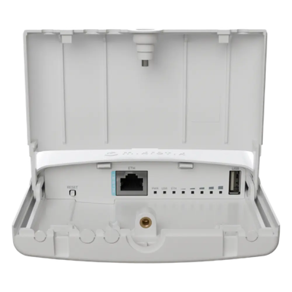CPE/PtP Exterior / Wi-Fi 6 5 GHz / 2400 Mbps / Conectores RP-SMA / Puerto Gigabit / IP54 / Montaje en Poste