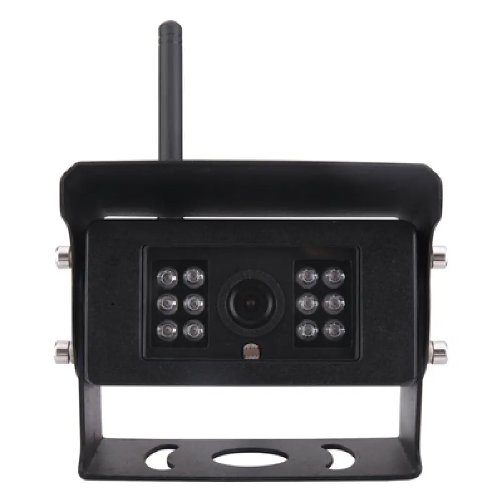 Sistema de Cámara de Reversa Inalámbrico / Monitor Táctil 7" / Resolución 800x480 / Visión Nocturna 20 m (65.6 ft) / Alcance 200 m (656 ft) / IP67