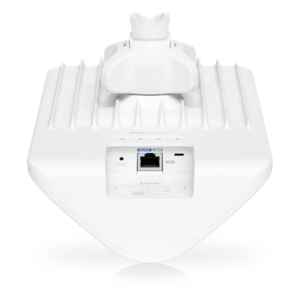 Punto de Acceso PtMP / 60 GHz + 5 GHz Wi-Fi 6 / 5 Gbps / 31 Clientes / Cobertura Sectorial 90° / Alcance hasta 6 km (3.7 mi) / IP66