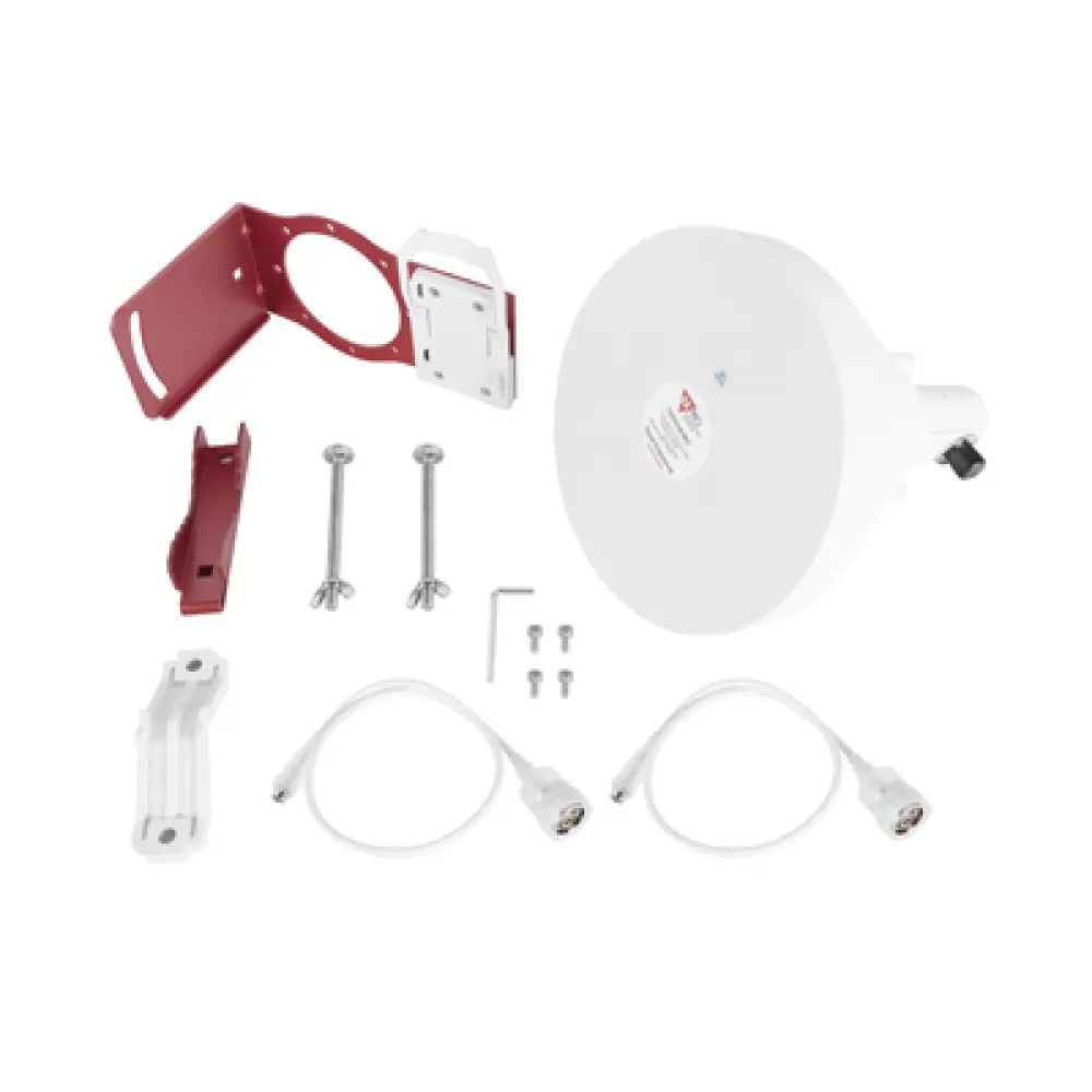 Antena Sectorial Horn / 4.9-6.5 GHz / 19 dBi / Haz 30° / Polarización Dual V/H 45° / IP Resistente a Intemperie