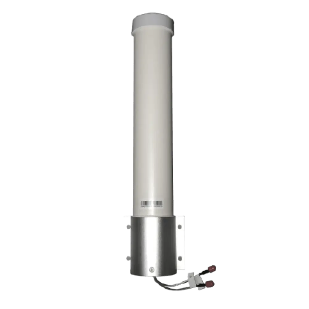 Antena Omnidireccional / 360° Cobertura / 5 GHz / 11 dBi Ganancia / Polarización Dual / IP65 / Montaje en Poste / SMA Macho