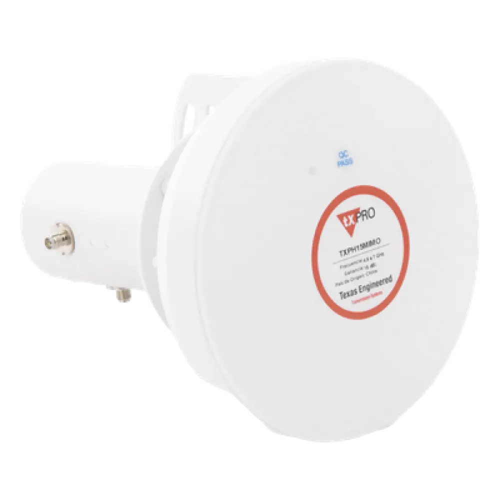 Antena Horn MIMO / 15 dBi / 4.9 - 7 GHz / Polarización Dual V/H 45° / RPSMA / -40 a +70°C (-40 a +158°F)