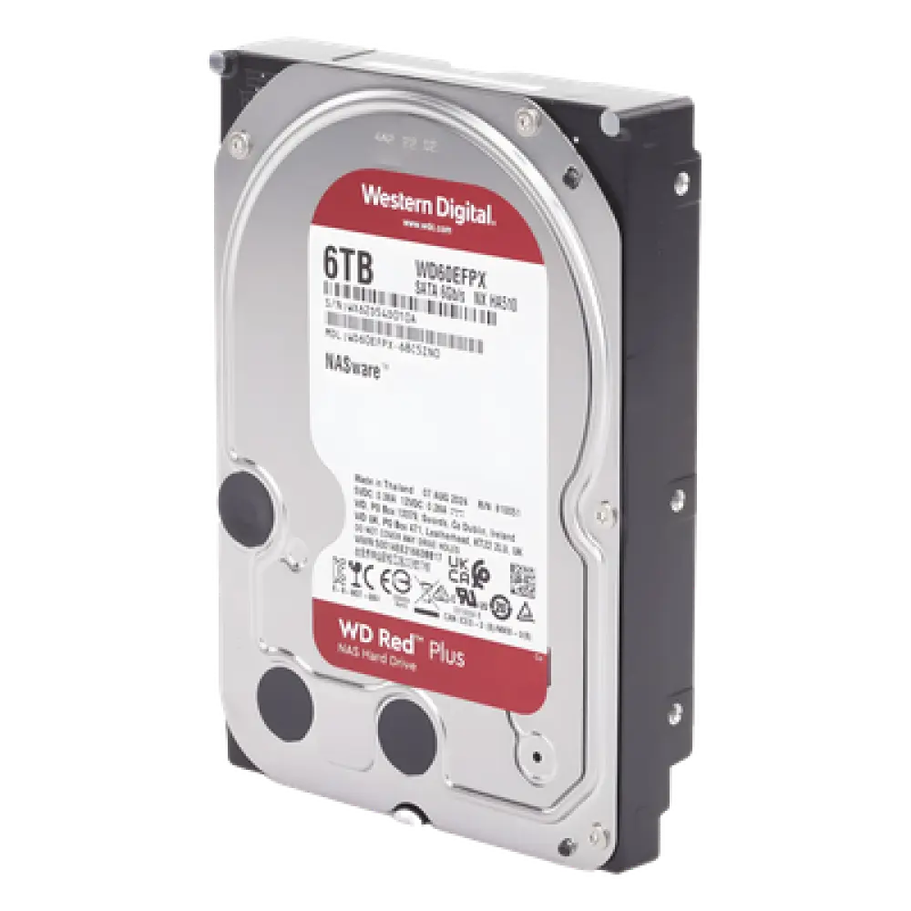 Disco Duro NAS / 6 TB / 5400 RPM / SATA III 6 Gb/s / Caché 128 MB / Uso 24-7 / Hasta 16 Bahías