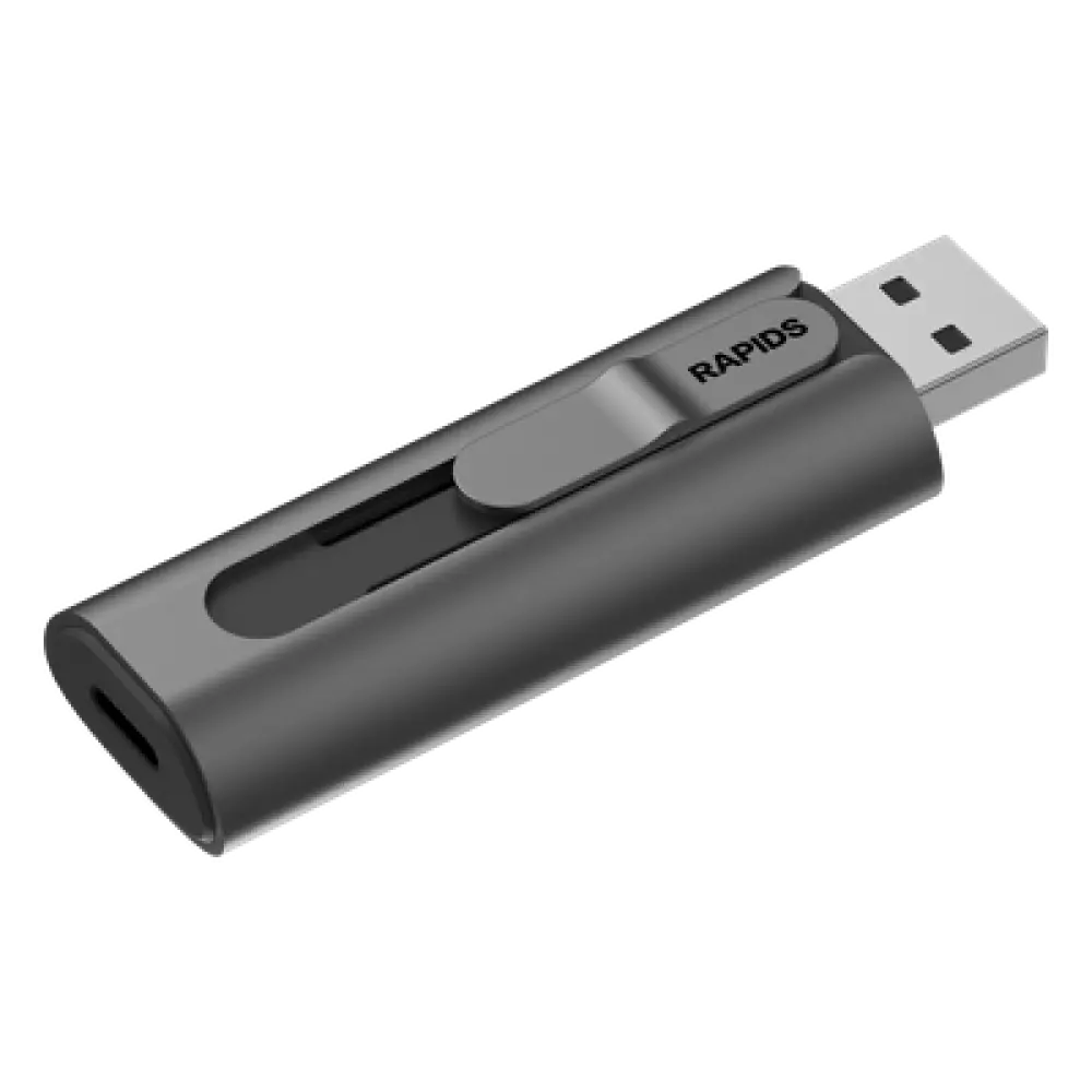 Memoria USB Dual SSD / 256 GB / USB-C y USB-A / Lectura 560 MB/s / Escritura 500 MB/s / OTG / Aleación de Aluminio