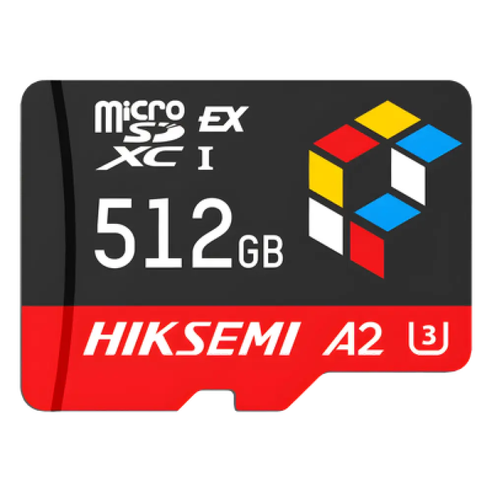 Tarjeta microSD Express / 512 GB / 900 MB/s Lectura / 620 MB/s Escritura / PCIe Gen 3x1 + NVMe / U3 A2 EX / -25°C a 85°C (-13°F a 185°F)