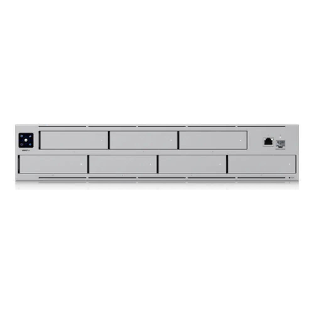 Servidor NAS Rack 2U / 7 Bahías 2.5/3.5" SATA / 10GbE SFP+ / 1GbE RJ45 / RAID 5/6/10 / Pantalla Táctil 1.3"