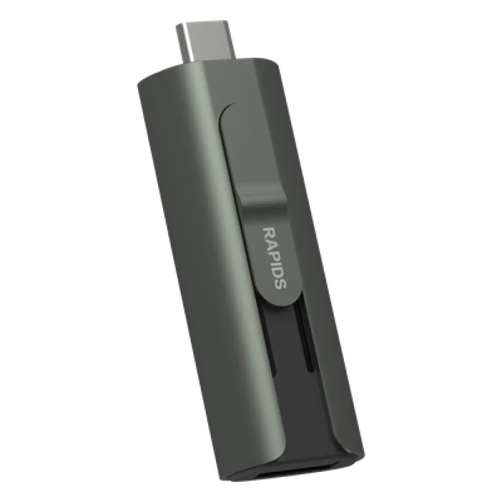 Memoria USB SSD / 256 GB / Dual USB-C y USB-A / 1000 MB/s Lectura y Escritura / OTG / 17.5 g