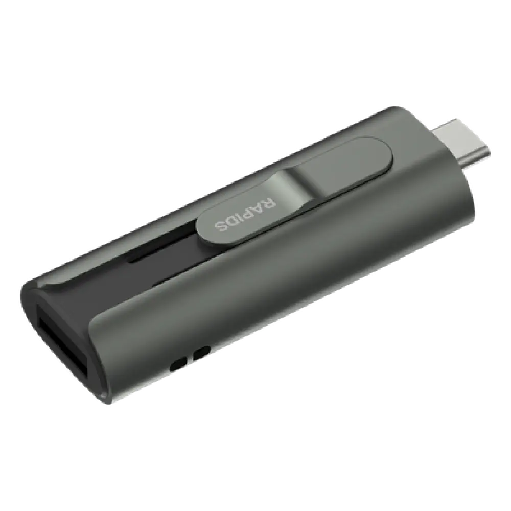 Memoria USB SSD / 256 GB / Dual USB-C y USB-A / 1000 MB/s Lectura y Escritura / OTG / 17.5 g
