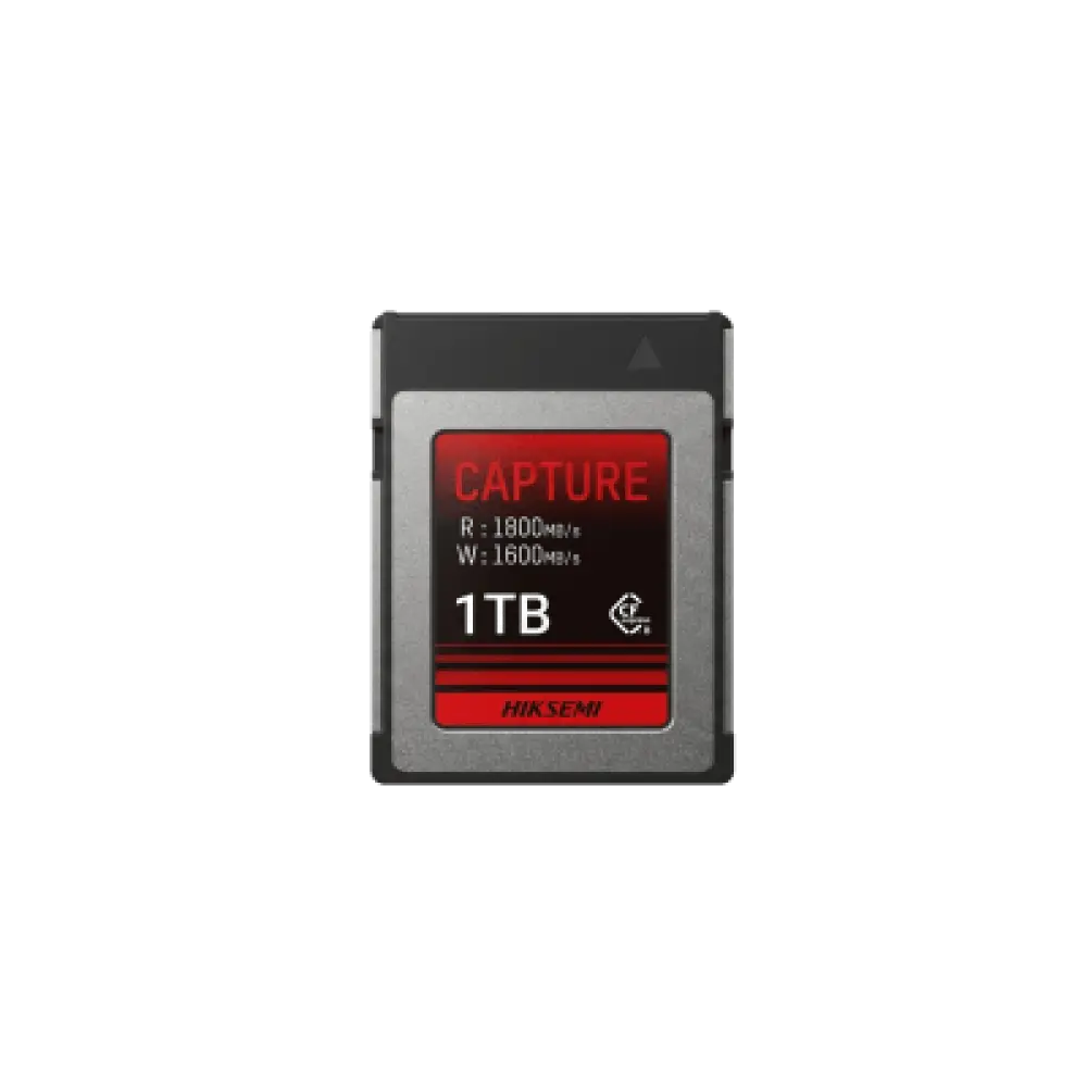 Tarjeta CFexpress Tipo B / 1 TB / Lectura 1800 MB/s / Escritura 1600 MB/s / PCIe Gen 3×2 / 8K RAW