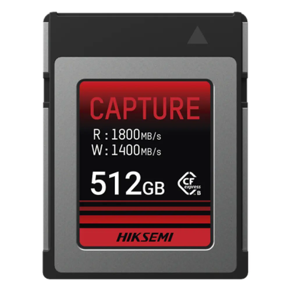 Memoria CFexpress Tipo B / 512 GB / 1800 MB/s Lectura / 1700 MB/s Escritura / PCIe Gen 3×2 / 8K RAW