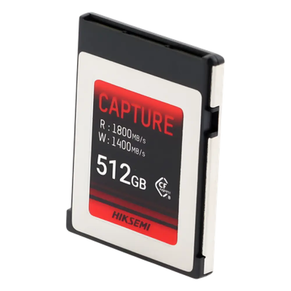 Memoria CFexpress Tipo B / 512 GB / 1800 MB/s Lectura / 1700 MB/s Escritura / PCIe Gen 3×2 / 8K RAW