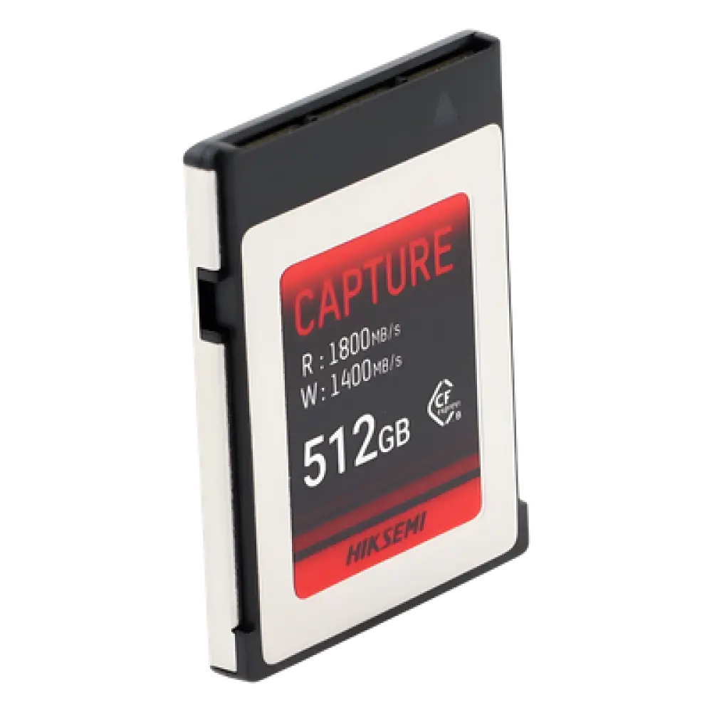 Memoria CFexpress Tipo B / 512 GB / 1800 MB/s Lectura / 1700 MB/s Escritura / PCIe Gen 3×2 / 8K RAW
