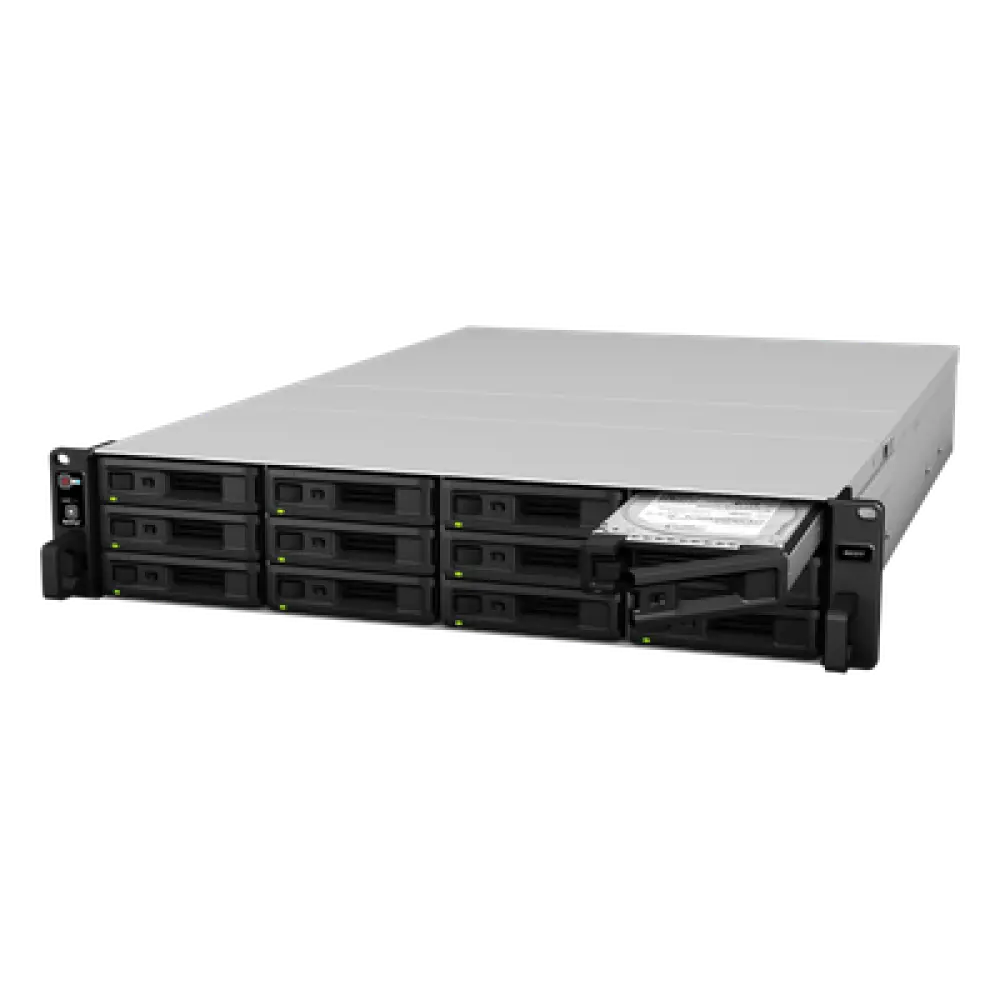 Unidad de Expansión NAS / 12 Bahías / SATA 3.5" y 2.5" / Intercambio en Caliente / Expansión RAID en Línea / Fuentes Redundantes Opcionales