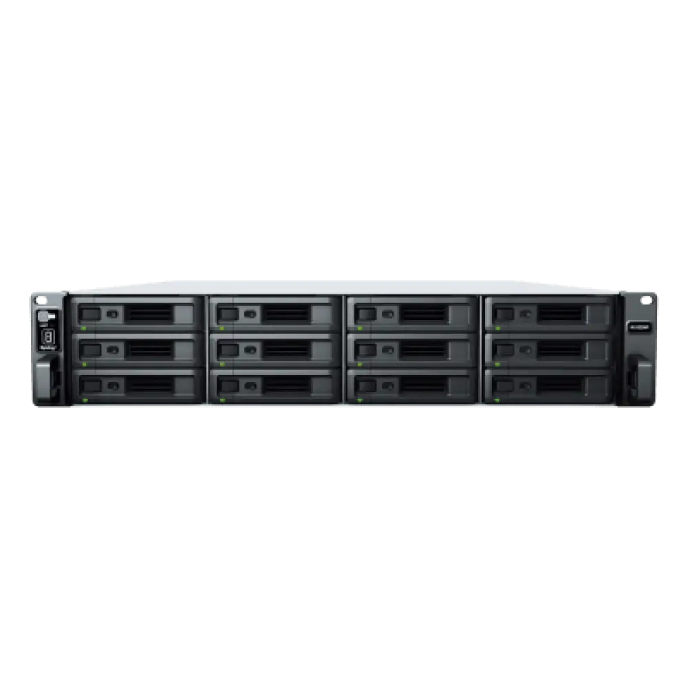 Unidad de Expansión NAS / 12 Bahías SATA / HDD SSD 3.5" o 2.5" / Fuente Redundante / Plug-and-Play / Alta Disponibilidad