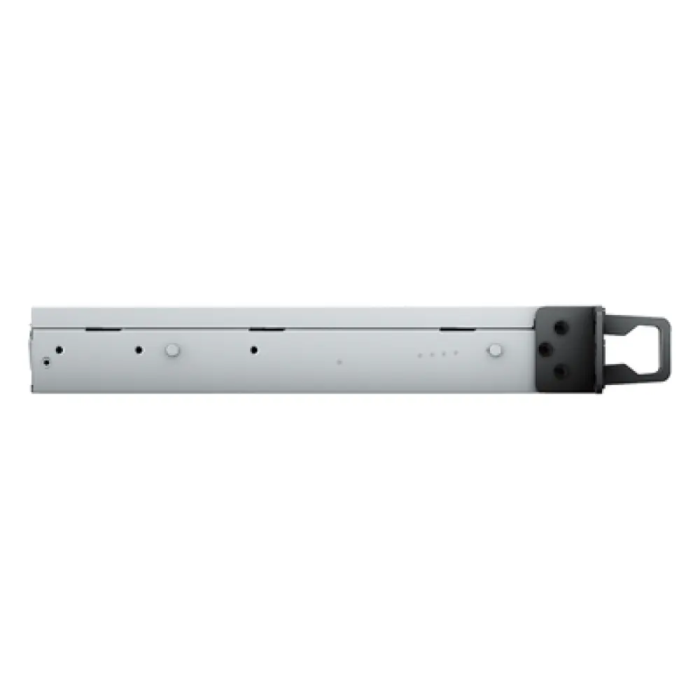 NAS Rack 1U / 4 Bahías SATA / Expansible a 8 Bahías / AMD Ryzen V1500B Quad-Core 2.2 GHz / DDR4 ECC 32 GB / 4x 1GbE / PCIe 3.0 / SSD NVMe / 2,100/1,000 Mbps Lectura/Escritura