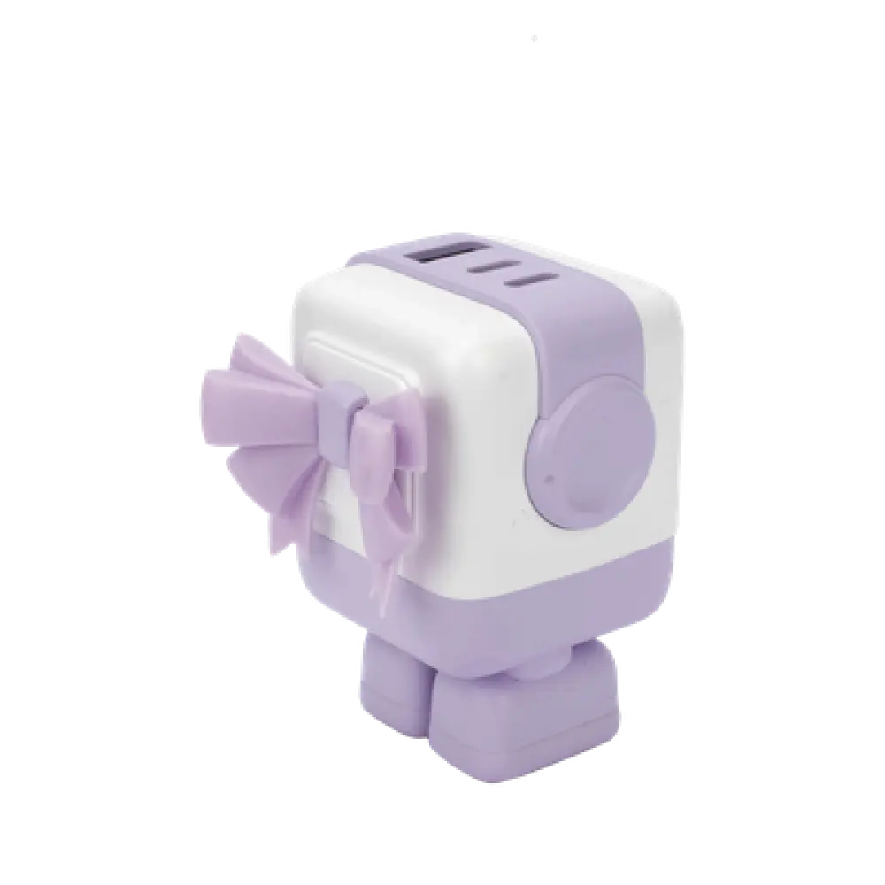 Cargador de Escritorio / 65W / 3 Puertos / 2 USB-C + 1 USB-A / PD 3.0 / QC 4.0 / GaN II / Pantalla LED