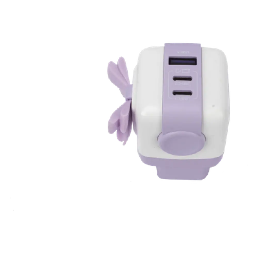 Cargador de Escritorio / 65W / 3 Puertos / 2 USB-C + 1 USB-A / PD 3.0 / QC 4.0 / GaN II / Pantalla LED