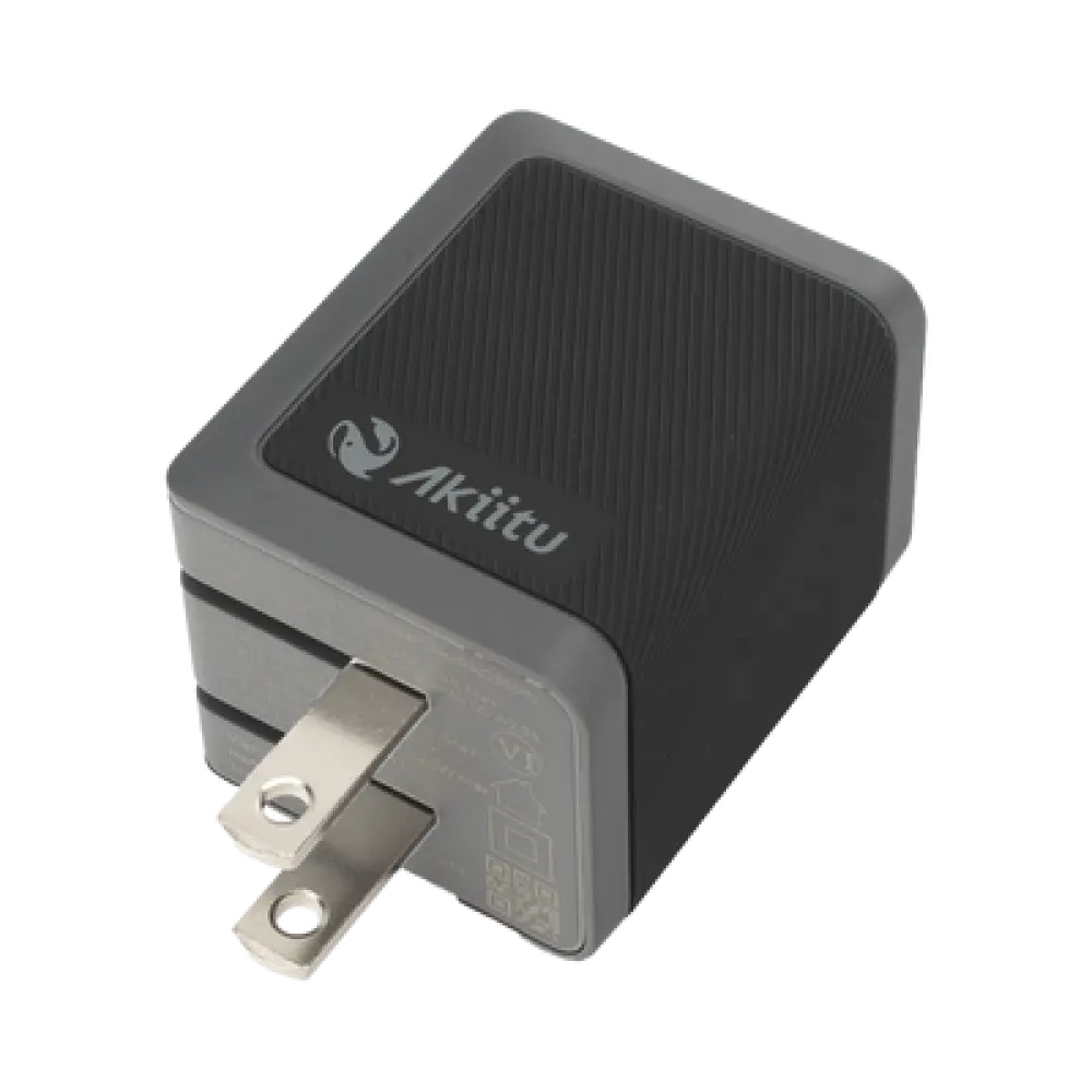 Cargador GaN III / 35W Total / USB-C PD 35W + USB-A 22.5W / Carga Simultánea / Enchufe Plegable / 6 Capas de Protección
