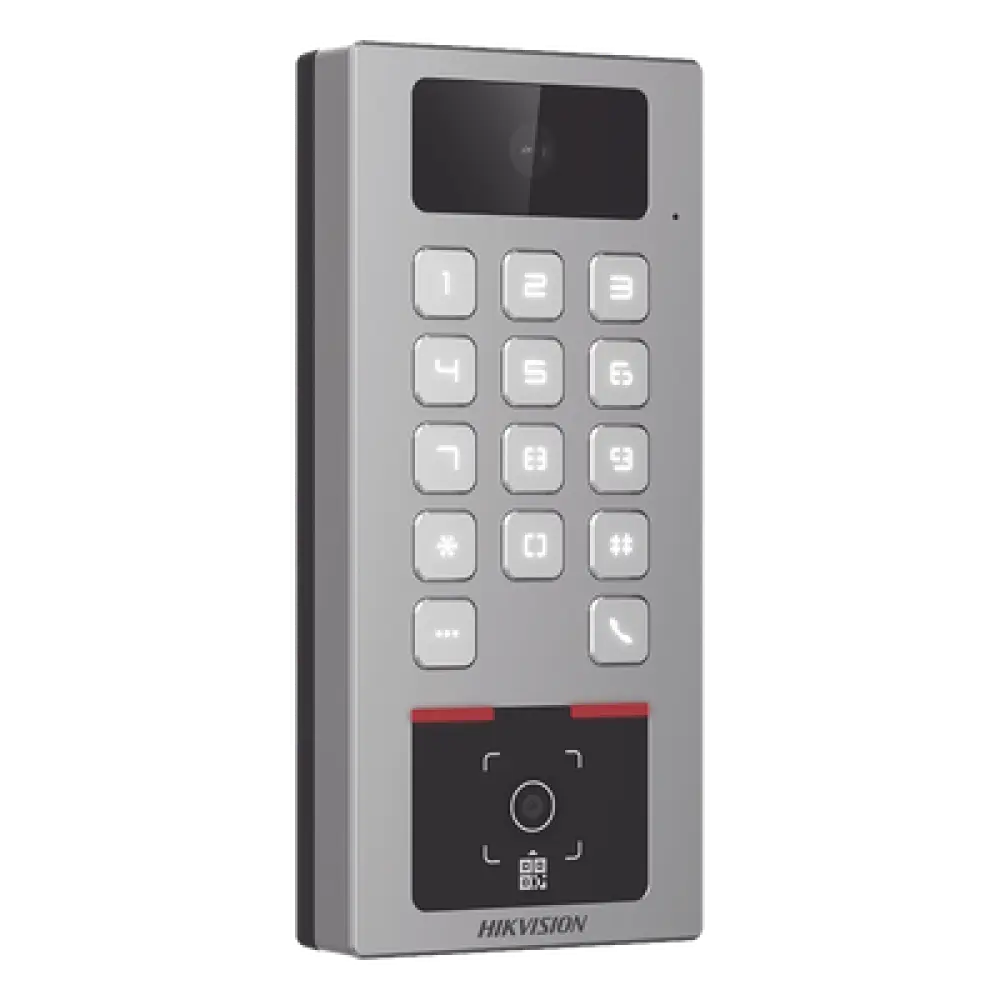 Teclado con Lector de QR / Cámara 2 Megapixel / Videoportero Multiapartamento / IP65 & IK09 / PoE / 2 Relays / Control de 2 Puertas