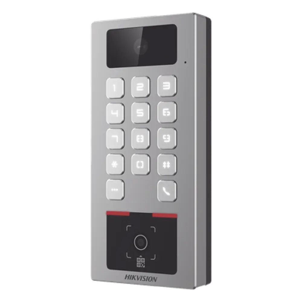 Teclado con Lector de QR / Cámara 2 Megapixel / Videoportero Multiapartamento / IP65 & IK09 / PoE / 2 Relays / Control de 2 Puertas