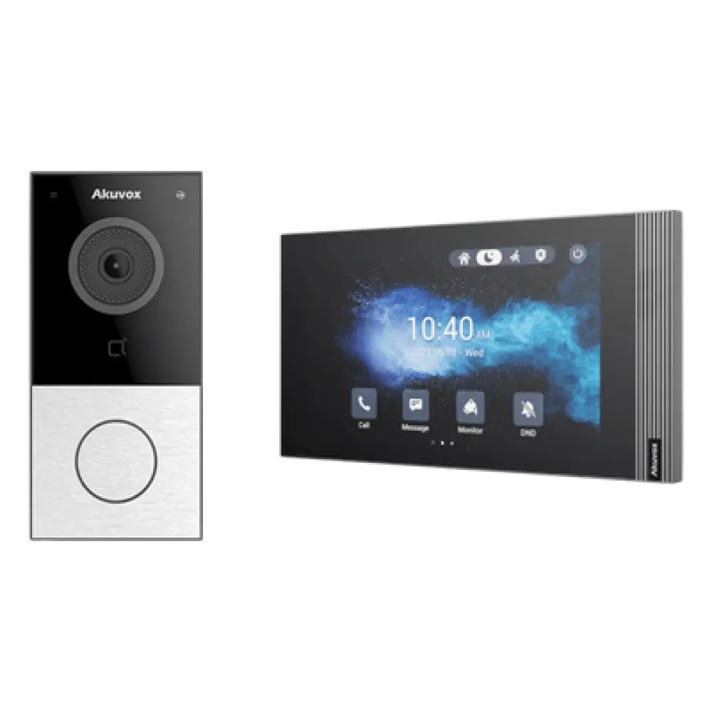 Kit Videoportero IP Wi-Fi 6 / Cámara 2 Megapixel / Control de 1 Puerta / PoE / Bluetooth / NFC / MIFARE / ONVIF / IP65
