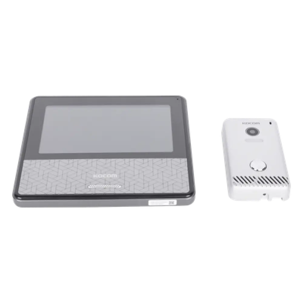 Kit de Videoportero IP / Monitor Wi-Fi / Apertura Remota por App / Alimentación 110 VCA / Diseño Compacto